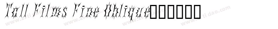 Tall Films Fine Oblique字体转换